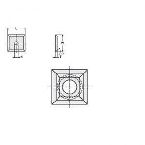 Nóż 21,3 x 21,3 x 5,5 K-MG18