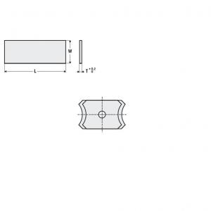 Nóż 20 x 12 x 2 K-KCR08 wyjście 6°