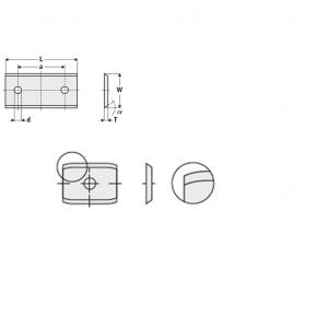 Nóż 20 x 12 x 1,5 K-KCR08