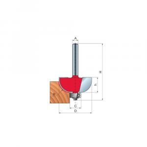 Frez do żłobień x 22,20 x 13,20 x 54,7 x 8 Z2 FREUD 30-10208P