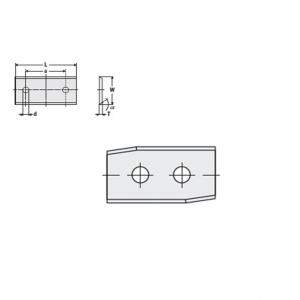 Nóż 50 x 12 x 1,5 K-KCR08