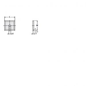 Nóż 14 x 14 x 1,2 K-KCR05