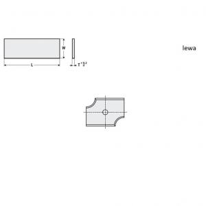 Nóż 20 x 16 x 2 K-KCR08