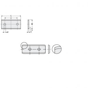 Nóż 30 x 12 x 1,5 K-KCR08