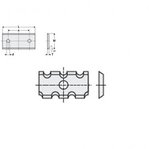 Nóż 20 x 12 x 1,5 K-KCR08