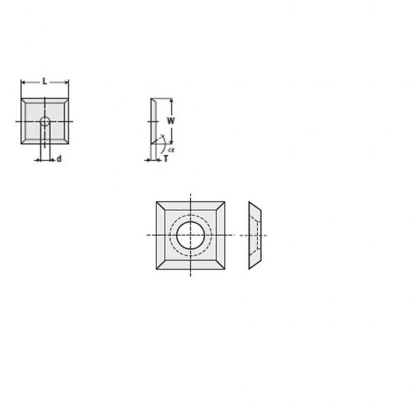 Nóż 14 x 14 x 1,7 K-KCR05