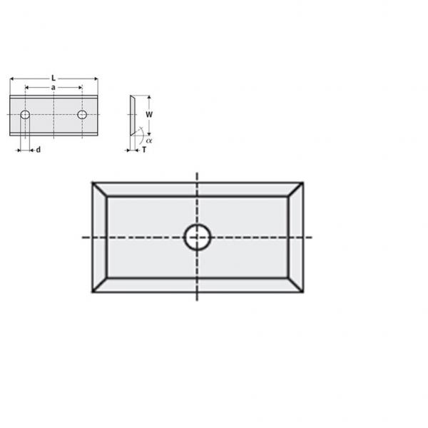 Nóż 19,5 x 7,5 x 1,5 K-KCR08