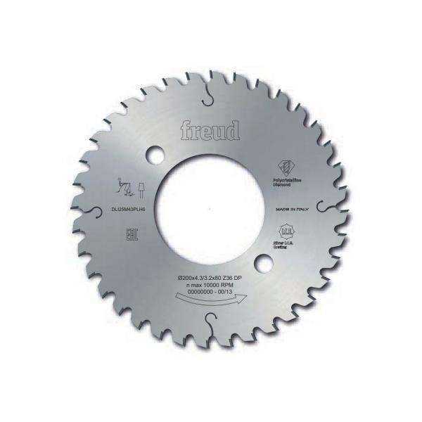 Piła podcinająca polikrystaliczny diamentowy podcinacz regulowany H4 - 180 x 4,3 - 5,1 / 3,2 x 45 mm Z30 FREUD DLI25M