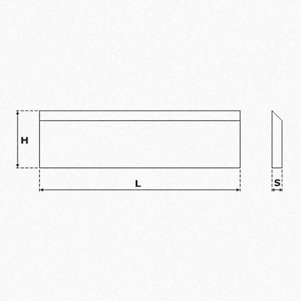 NÓŻ 510X35X3 HSS 18% WOLFRAM