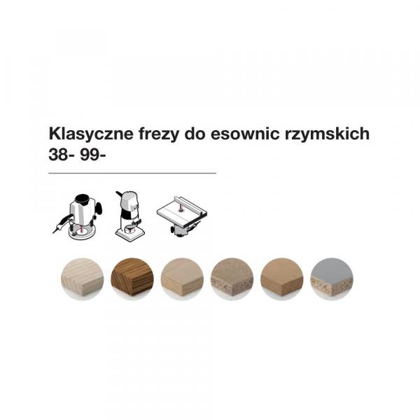 Frez klasyczny do esownic rzymskich x 34,90 x 14,30 x 62,8 x 12 Z2 FREUD 99-00512P