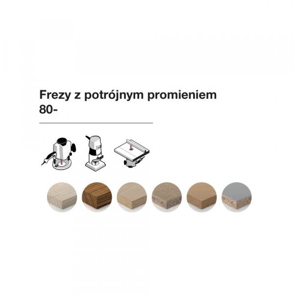 Frez potrójny profilowy x 22,20 x 27,40 x 76,9 x 12 Z2 FREUD 80-57212P