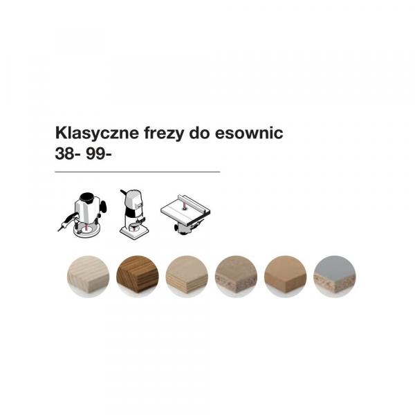 Frez klasyczny do esownic x 28,60 x 12,70 x 61,2 x 12 R1=4 R2=4 Z2 FREUD 38-61212P