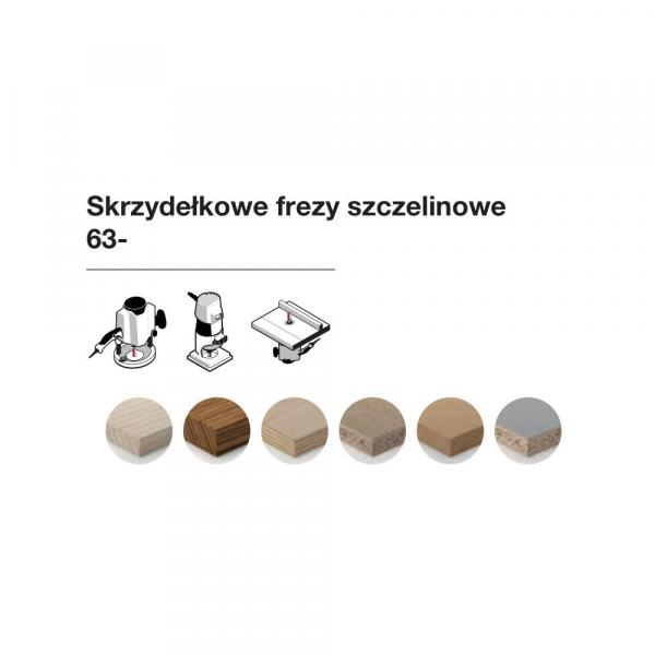 Frezy skrzydełkowe szczelinowe x 50,80 x 6,40 x 60,3 x 6 Z3 FREUD 63-11206P
