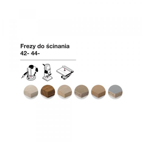 Frez do ścinania x 9,50 x 25,80 x 72,4 x 6 Z2 FREUD 42-10006P