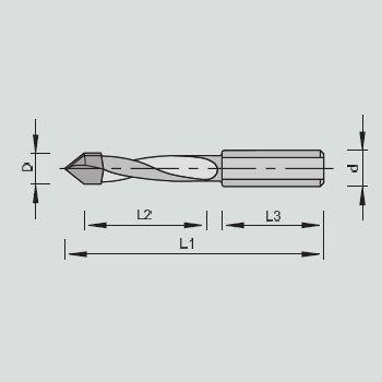 Wiertło przelotowe HM 5.0 x 35 x 70 Stehle