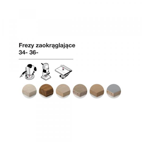 Frez zaokrąglający x 16,70 x 12,70 x 54,9 x 8 Z2 FREUD 34-10108P