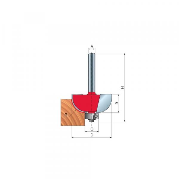 Frez do żłobień x 19 x 14 x 56,0 x 6 Z2 FREUD 30-10006P