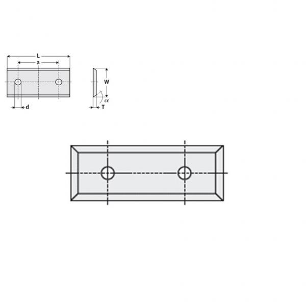 Nóż 59,5 x 12 x 1,5 K-KCR08