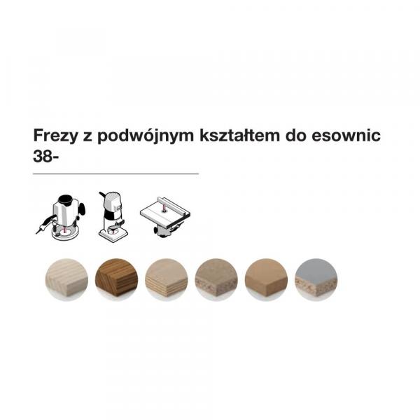 Frez z podwójnym kształtem do esownic x 31,80 x 15 x 56,2 x 8 Z2 FREUD 38-45208P