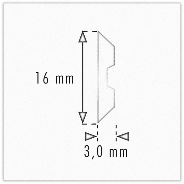 Nóż HM Centrolock 260x16x3